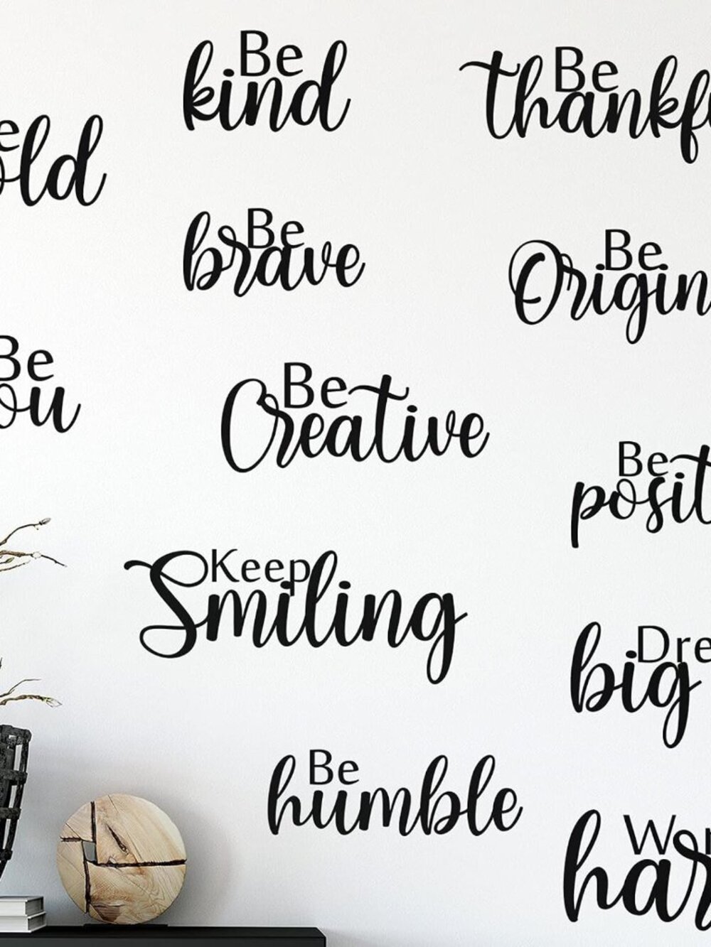 12 Pcs Inspirational Wall Decals Motivational Quote Stickers